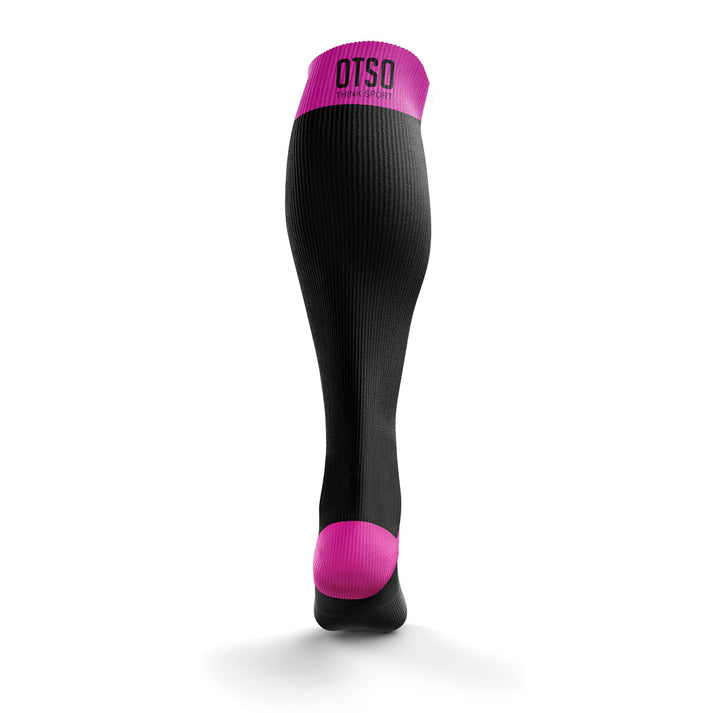 Calcetines Recovery - Black & Fluo Pink