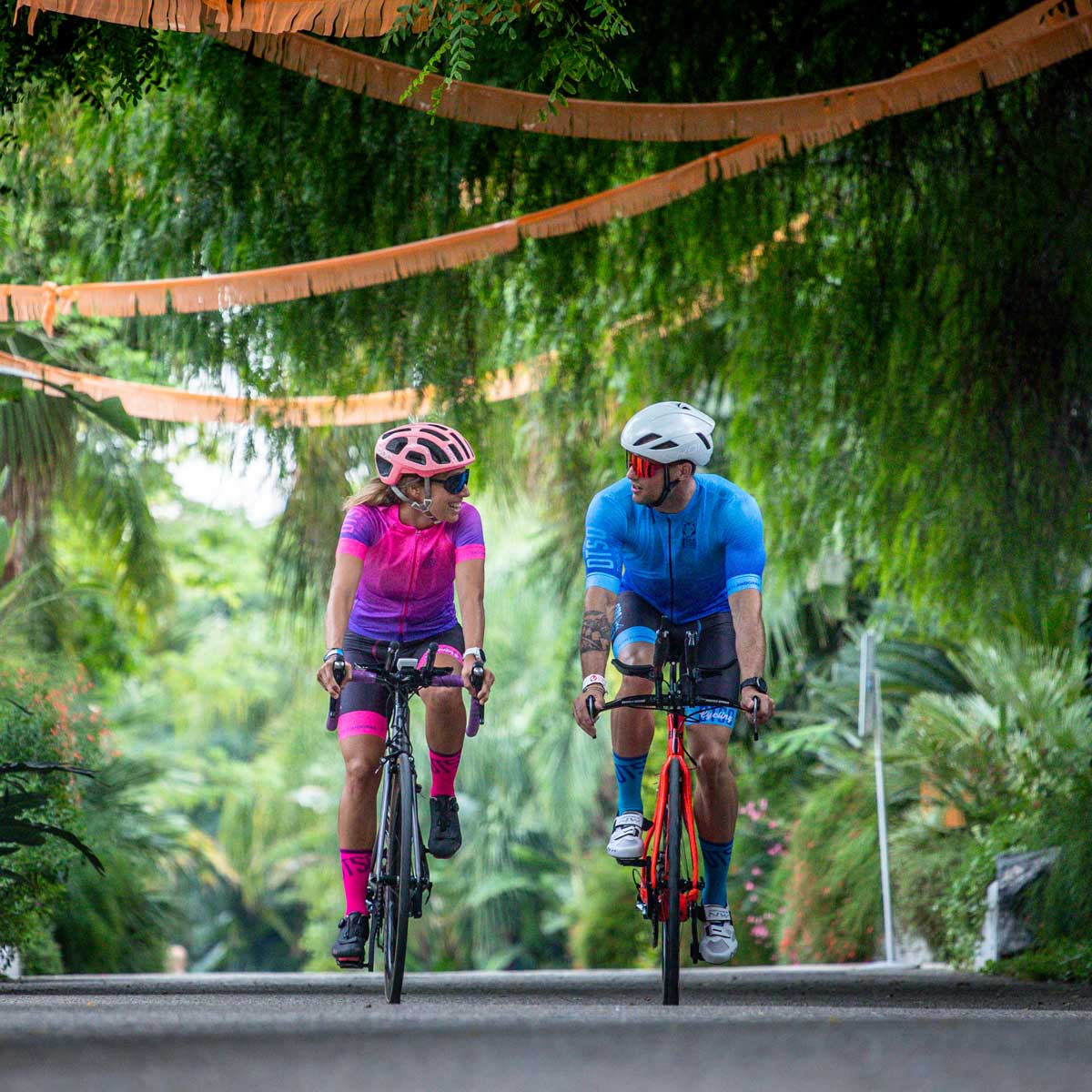 Maillot de ciclismo manga corta mujer - Fluo Pink
