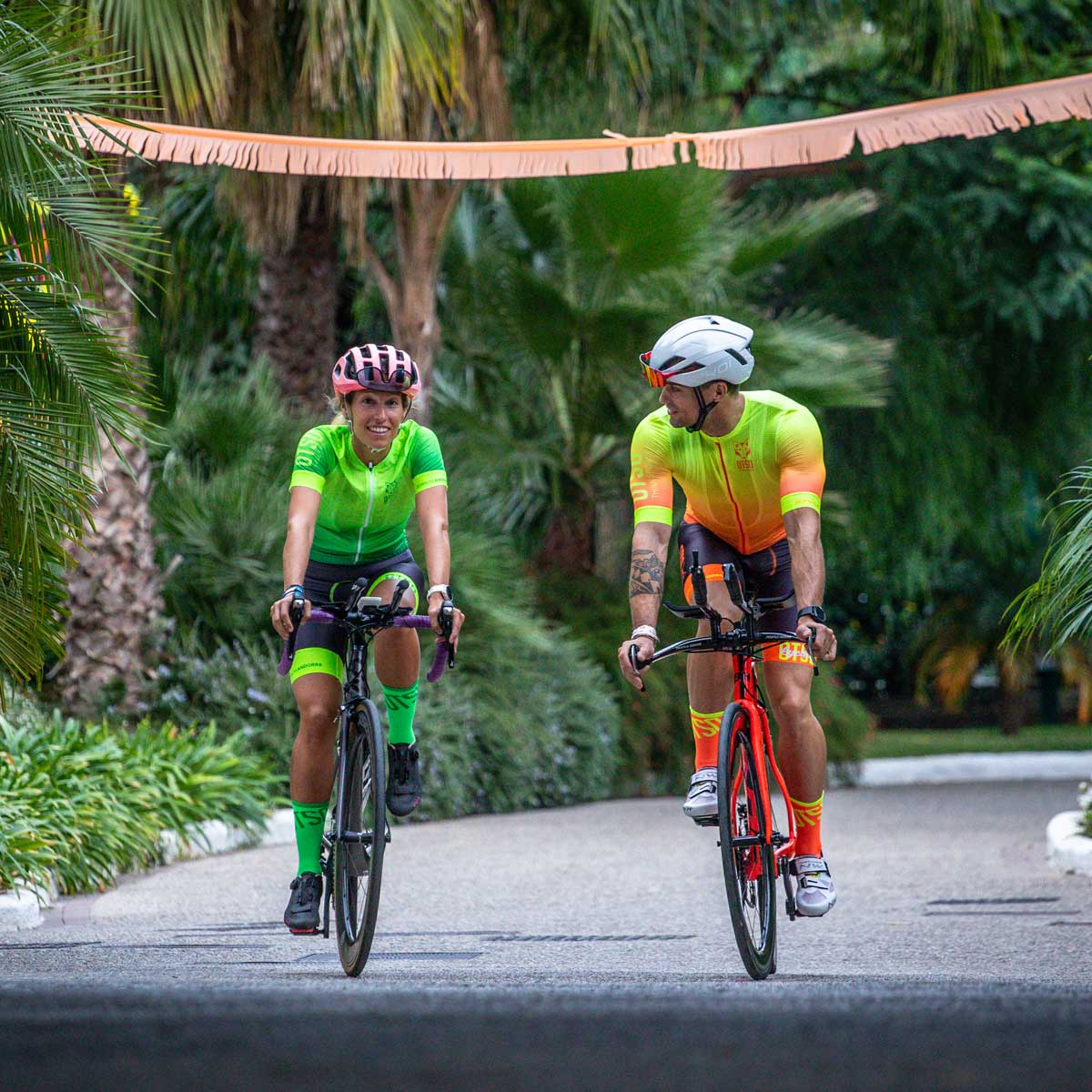 Maillot de ciclismo manga corta hombre - Fluo Orange