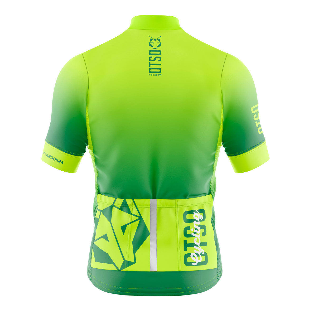 Maillot de ciclismo manga corta mujer - Fluo Green