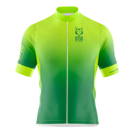 Maillot de ciclismo manga corta hombre - Fluo Green