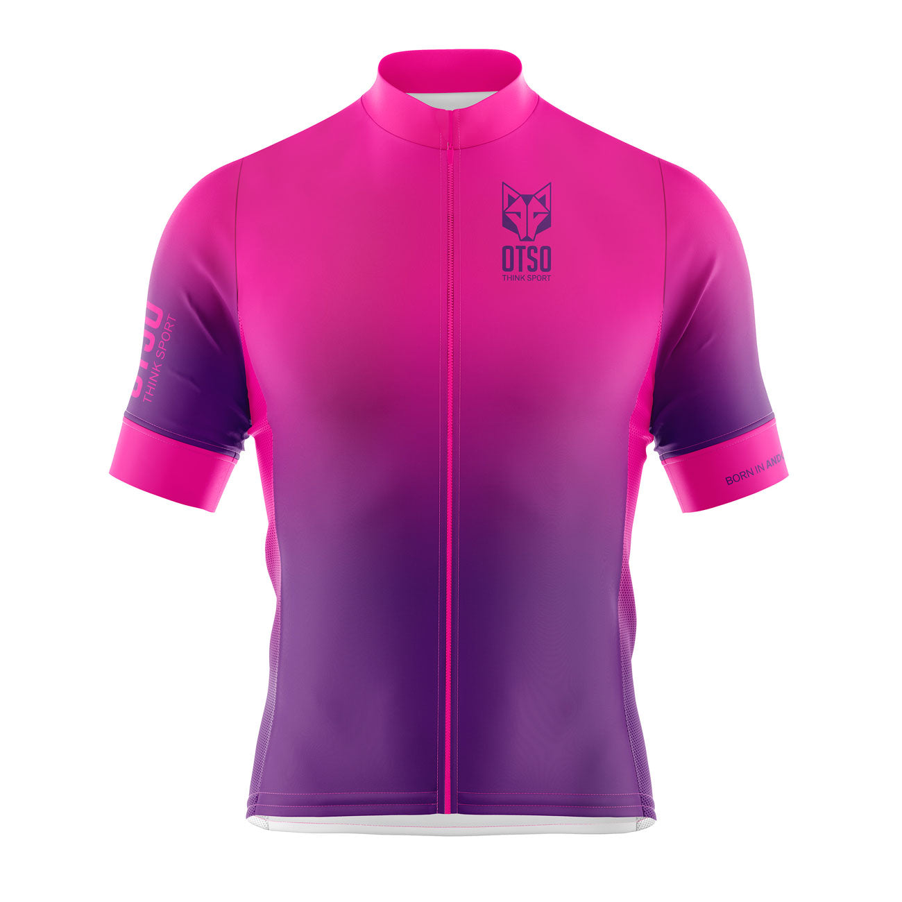 Maillot de ciclismo manga corta mujer - Fluo Pink