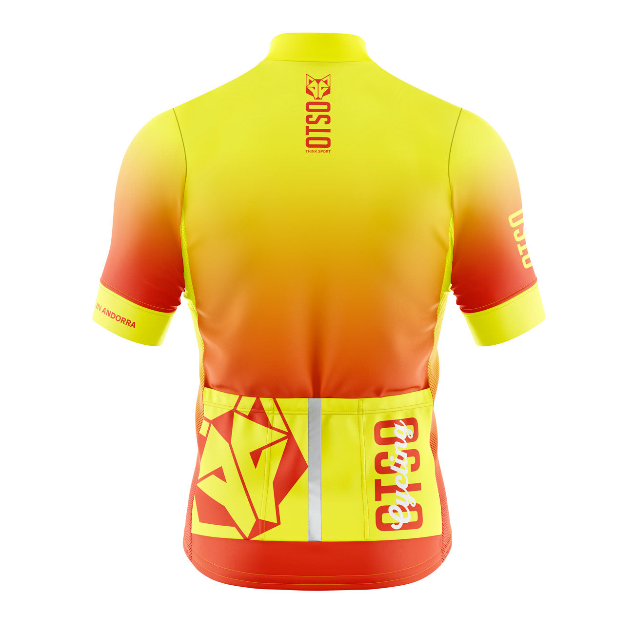 Maillot de ciclismo manga corta hombre - Fluo Orange