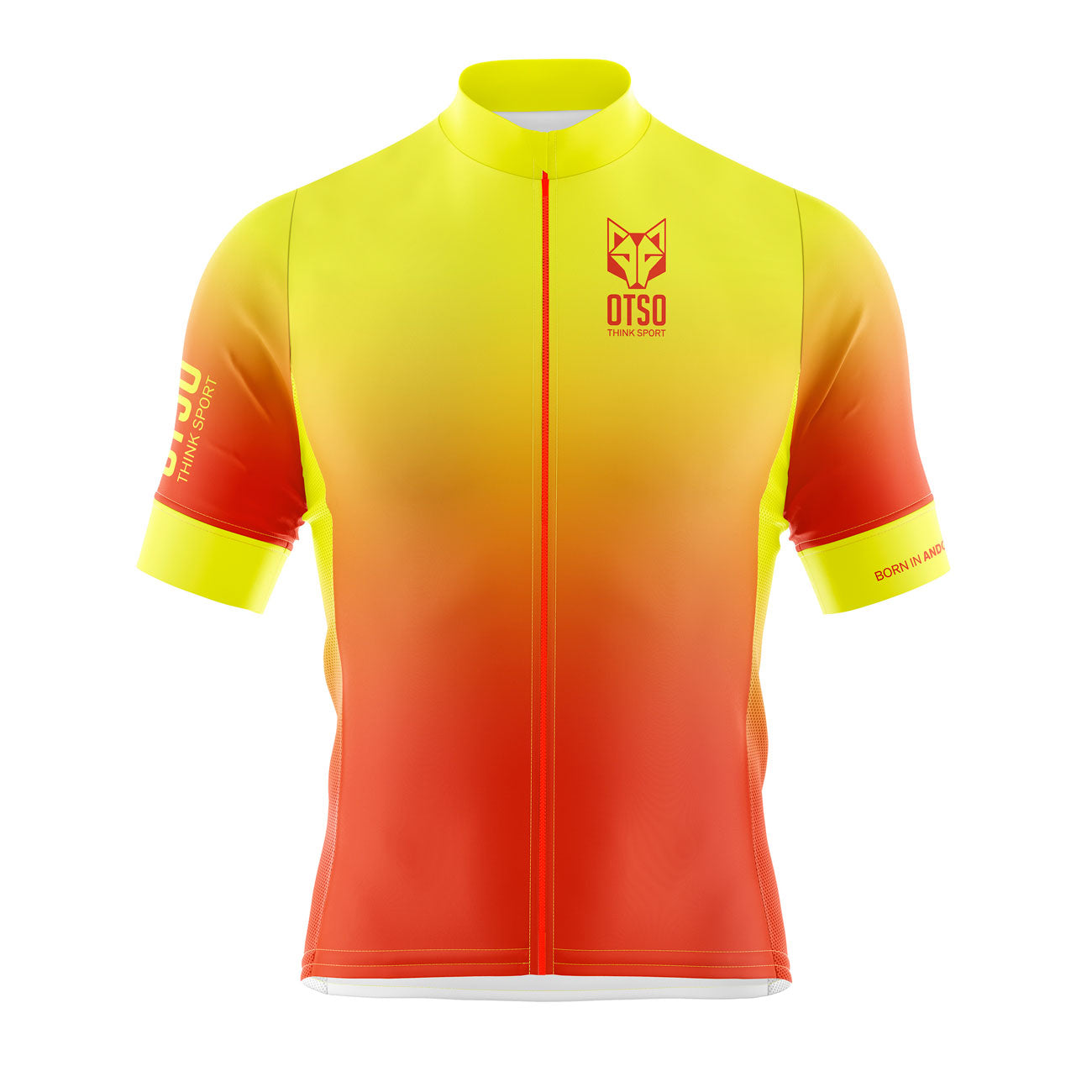 Maillot de ciclismo manga corta hombre - Fluo Orange