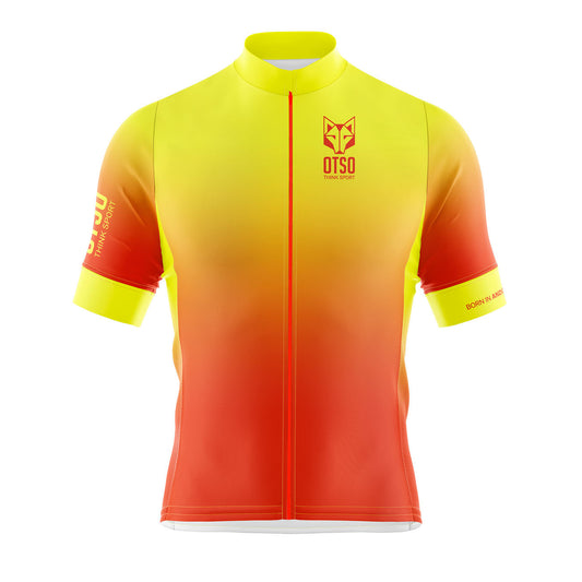 Maillot de ciclismo manga corta hombre - Fluo Orange