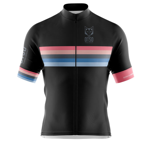 Maillot de ciclismo manga corta hombre - Stripes Black