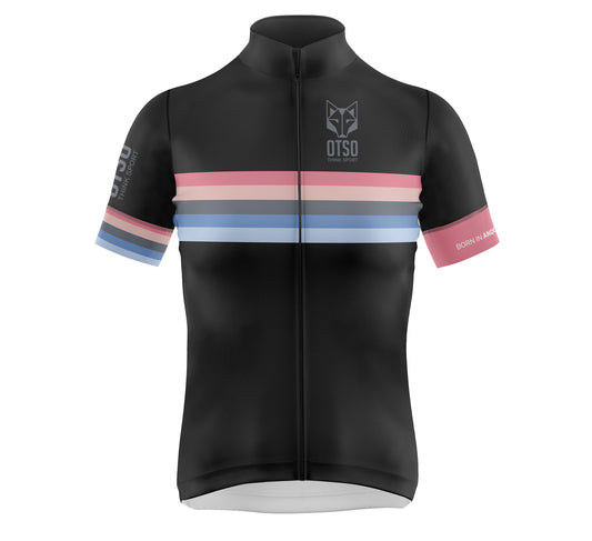 Maillot de ciclismo manga corta mujer - Stripes Black