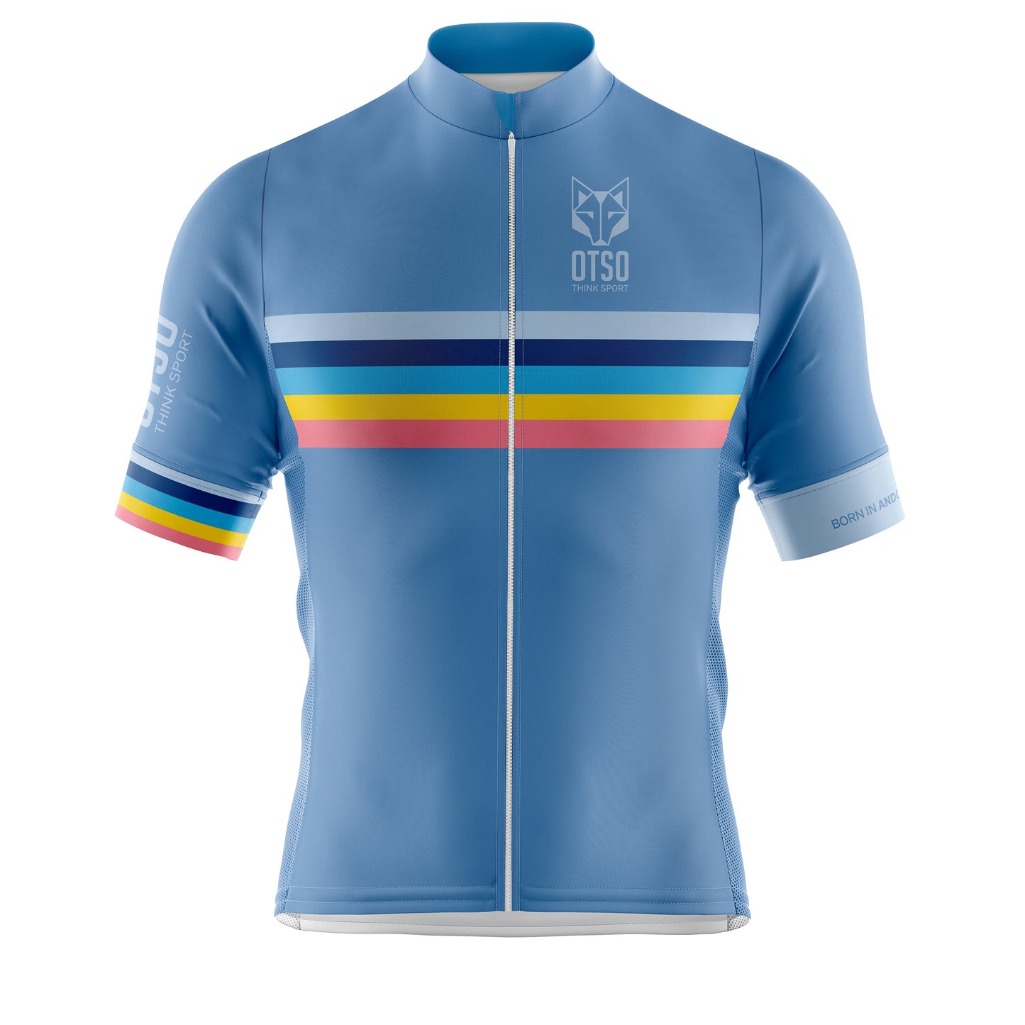 Maillot de ciclismo manga corta hombre - Stripes Steel Blue