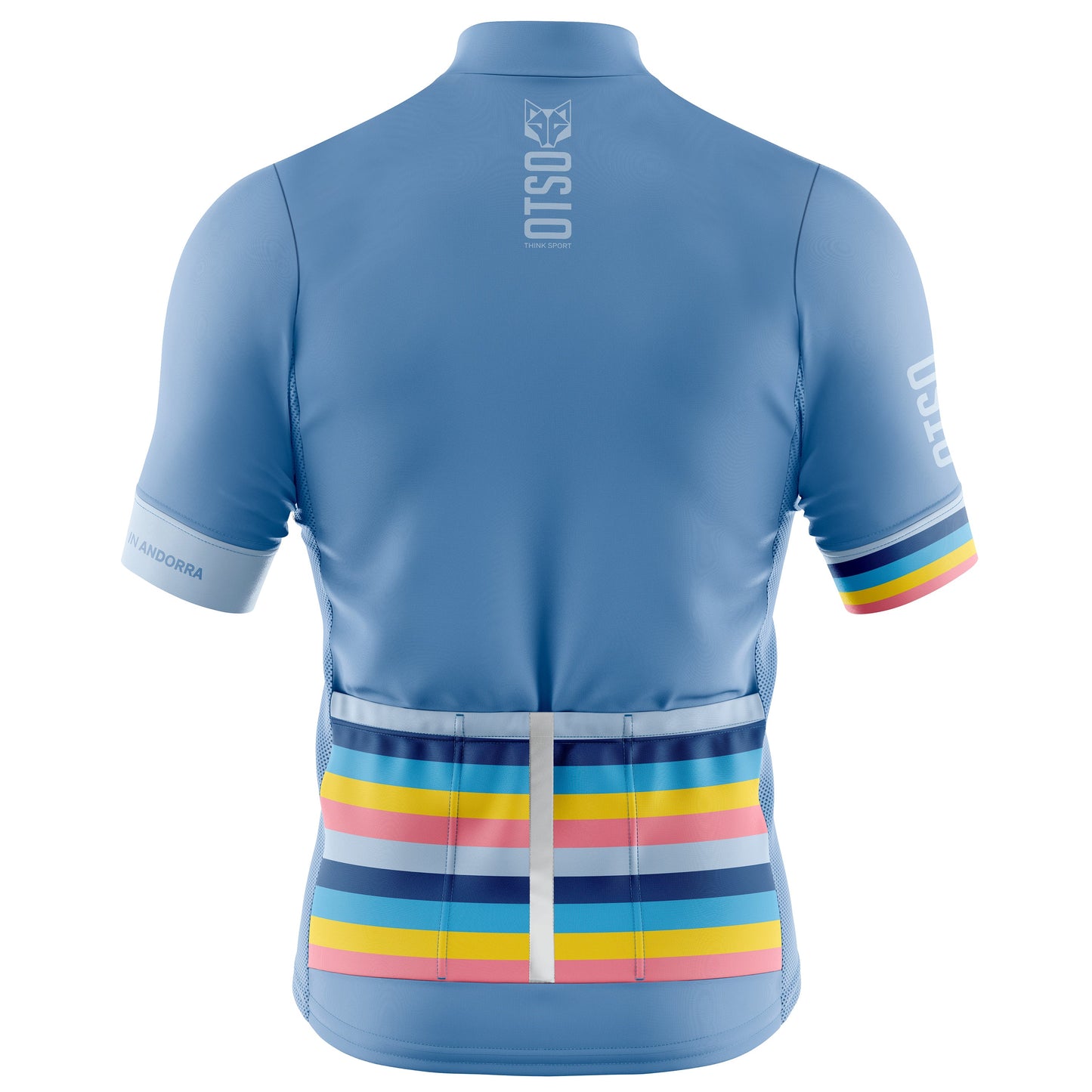 Maillot de ciclismo manga corta hombre - Stripes Steel Blue