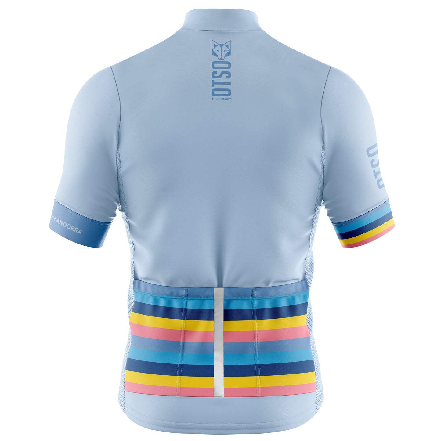 Maillot de ciclismo manga corta mujer - Stripes Turquoise