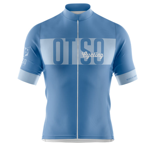 Maillot de ciclismo manga corta hombre - OTSO steel blue
