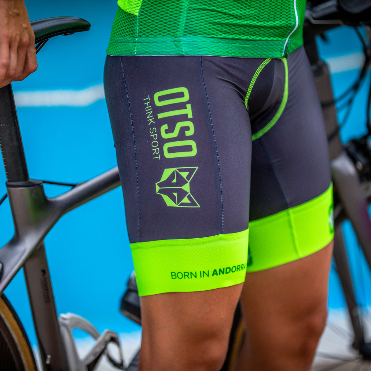 Culotte de ciclismo hombre - Fluo Green