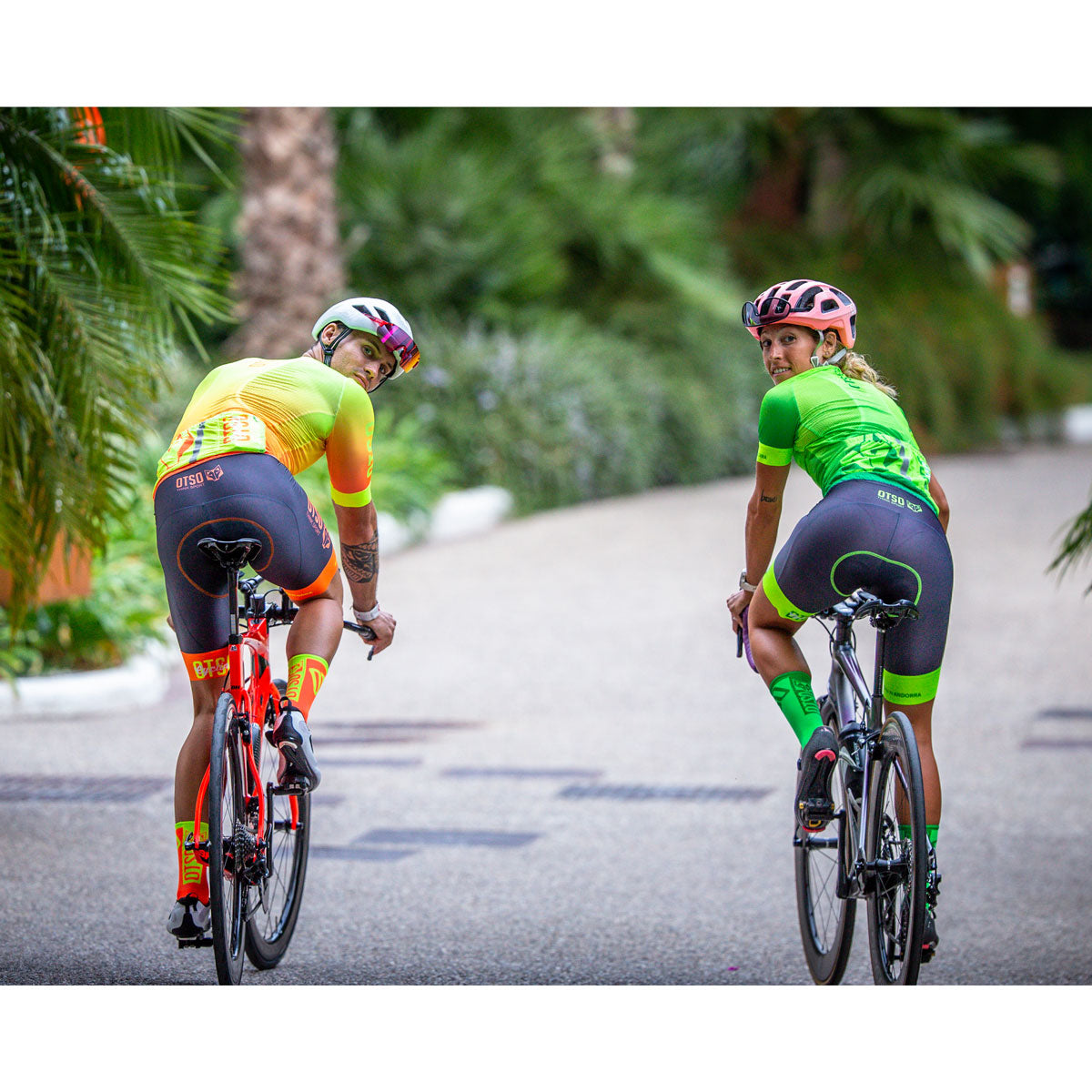 Maillot de ciclismo manga corta mujer - Fluo Green
