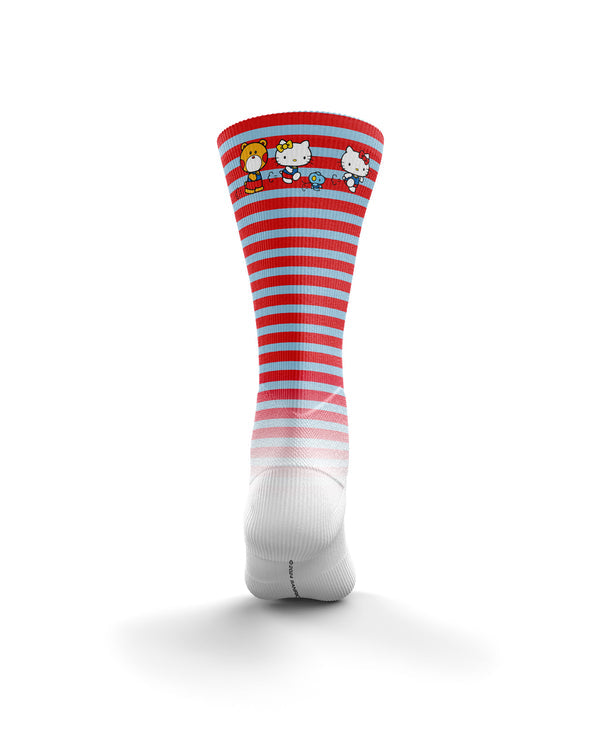 Calcetines Sublimados - Hello Kitty Stripes