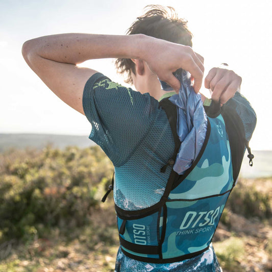 Trail running backpack - Camo blue