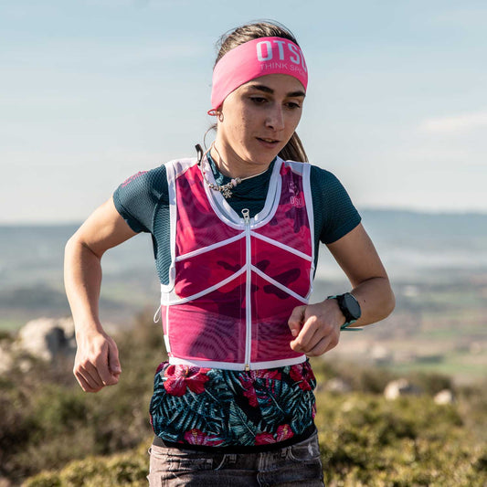 Trail running backpack - Camo pink