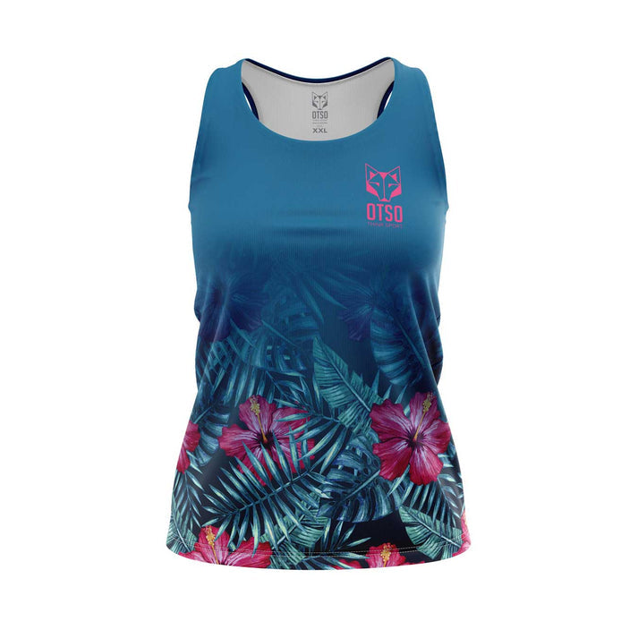 Playera sin mangas mujer - Tropical Dark