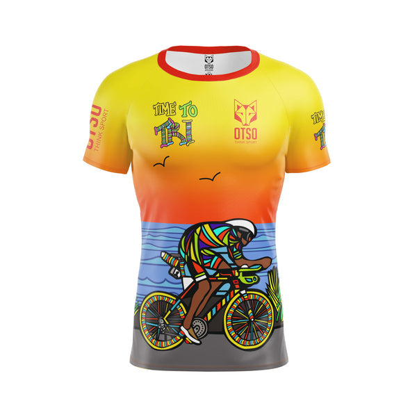 Playera manga corta hombre - Time to Tri Bike