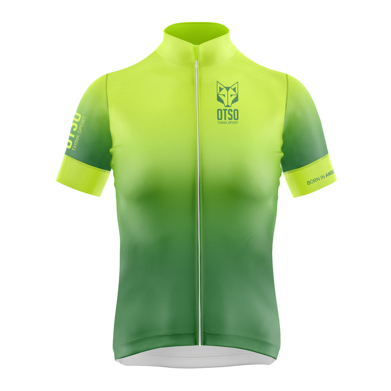 Maillot de ciclismo manga corta mujer - Fluo Green
