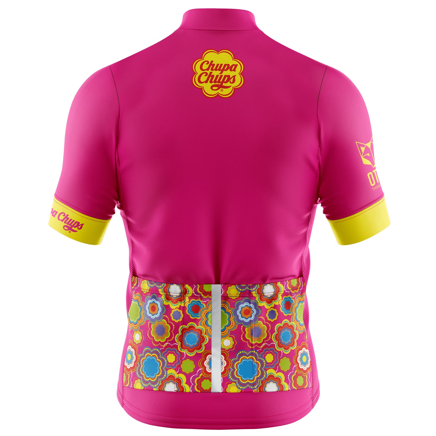 Maillot de ciclismo manga corta mujer - Chupa chups floral pink