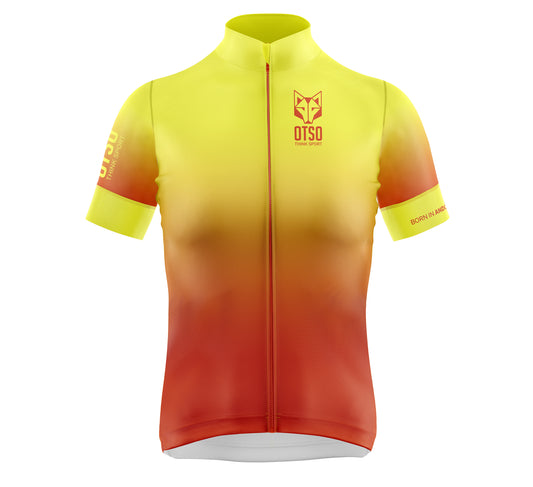 Maillot de ciclismo manga corta mujer - Fluo orange