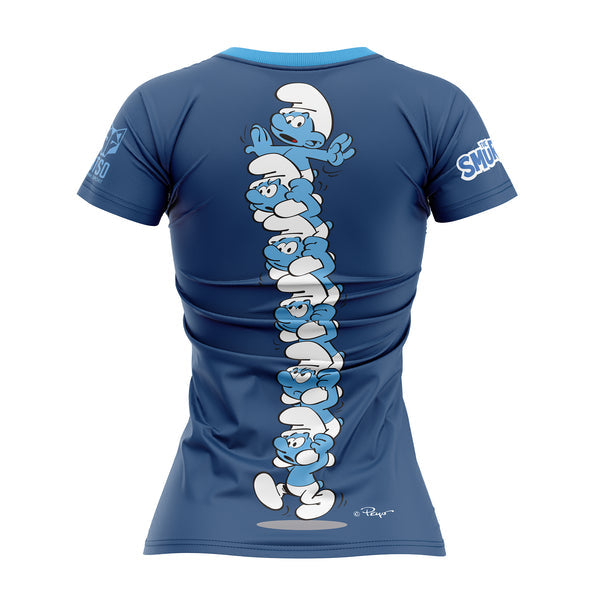 Playera manga corta mujer - Smurfs tower
