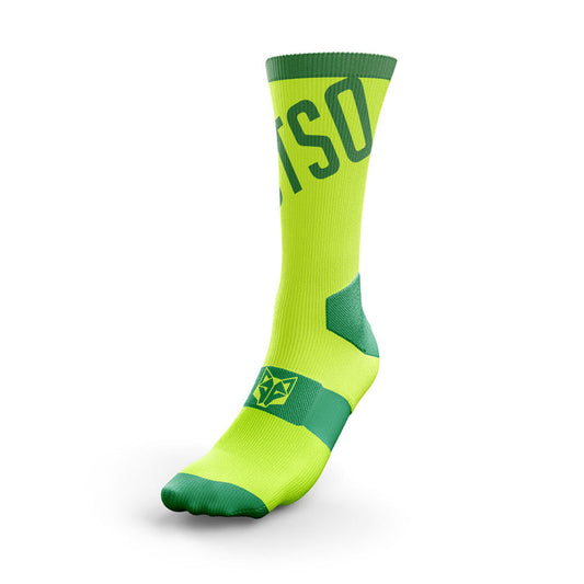 Calcetines de Ciclismo High Cut - Fluo Green