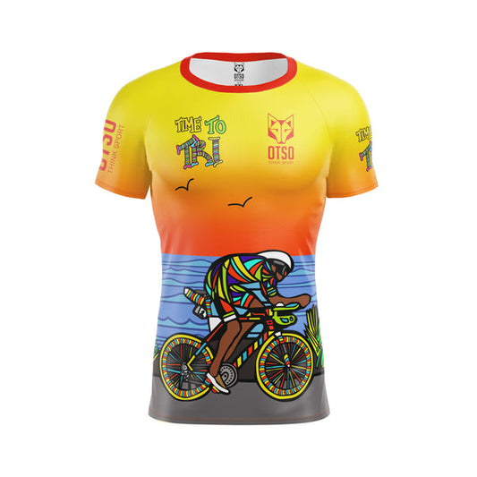 Playera manga corta hombre - Time to Tri Bike