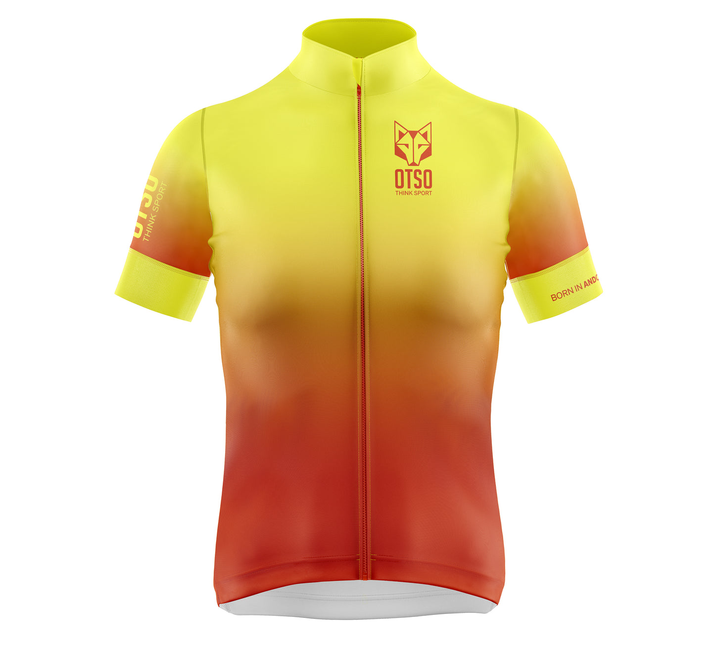 Maillot de ciclismo manga corta mujer - Fluo orange